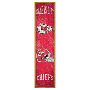 NFL Retro Chiefs Sign Heritage Throwback 70's Rustic Kansas City Wall Bar New